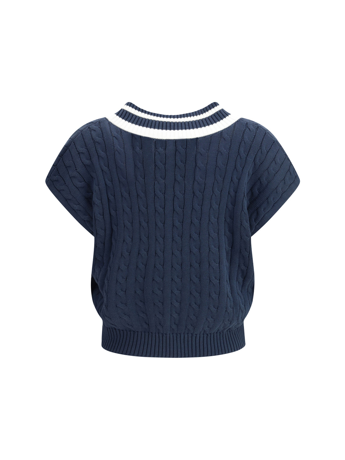 BRUNELLO CUCINELLI S aran-patterned vest