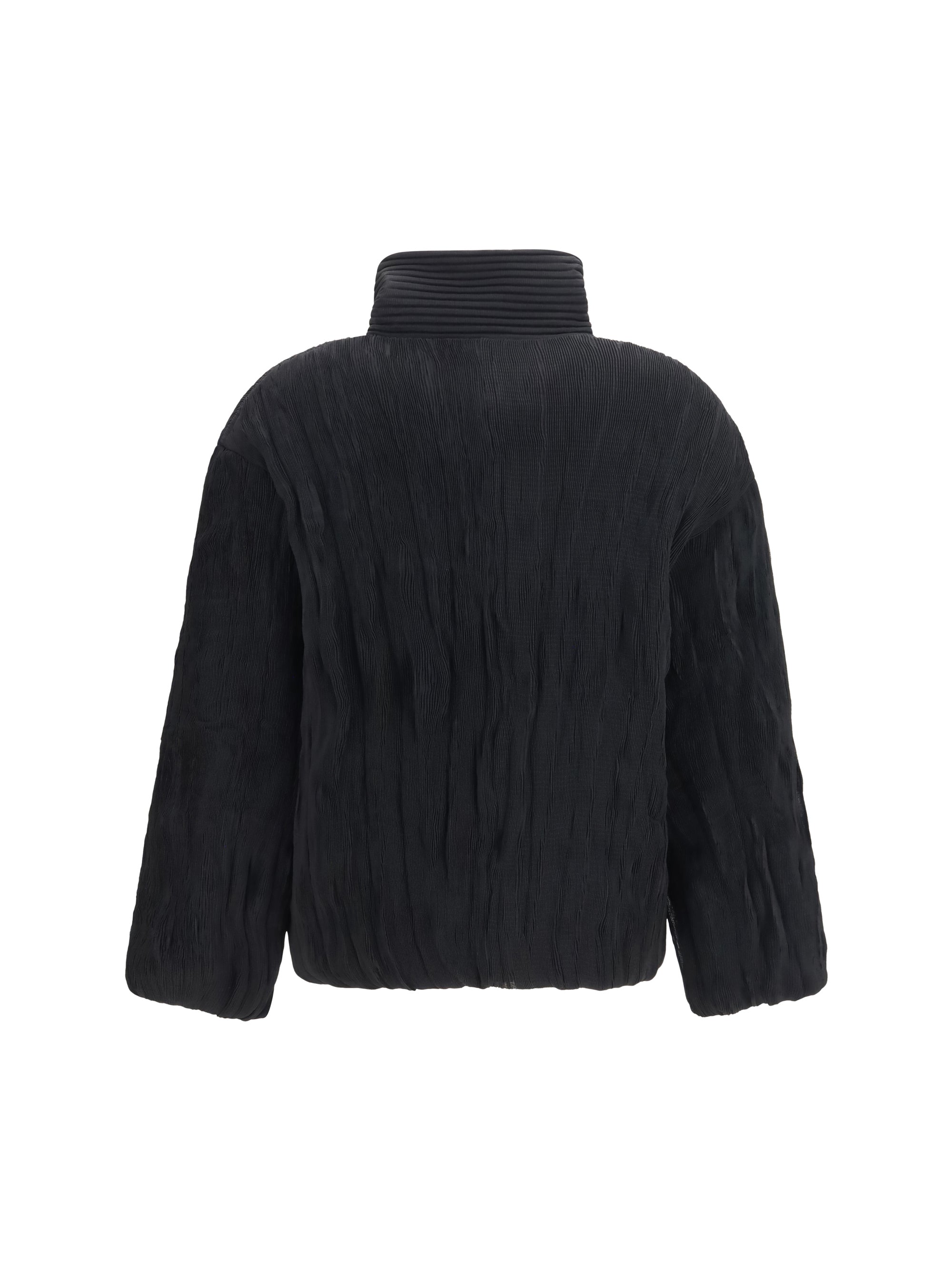 jacket short padded jacket with striped fabric