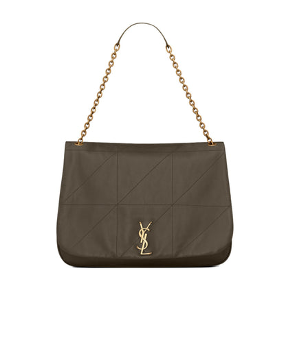 SAINT LAURENT Large Jamie 4.3 Leather Shoulder Bag – Khaki