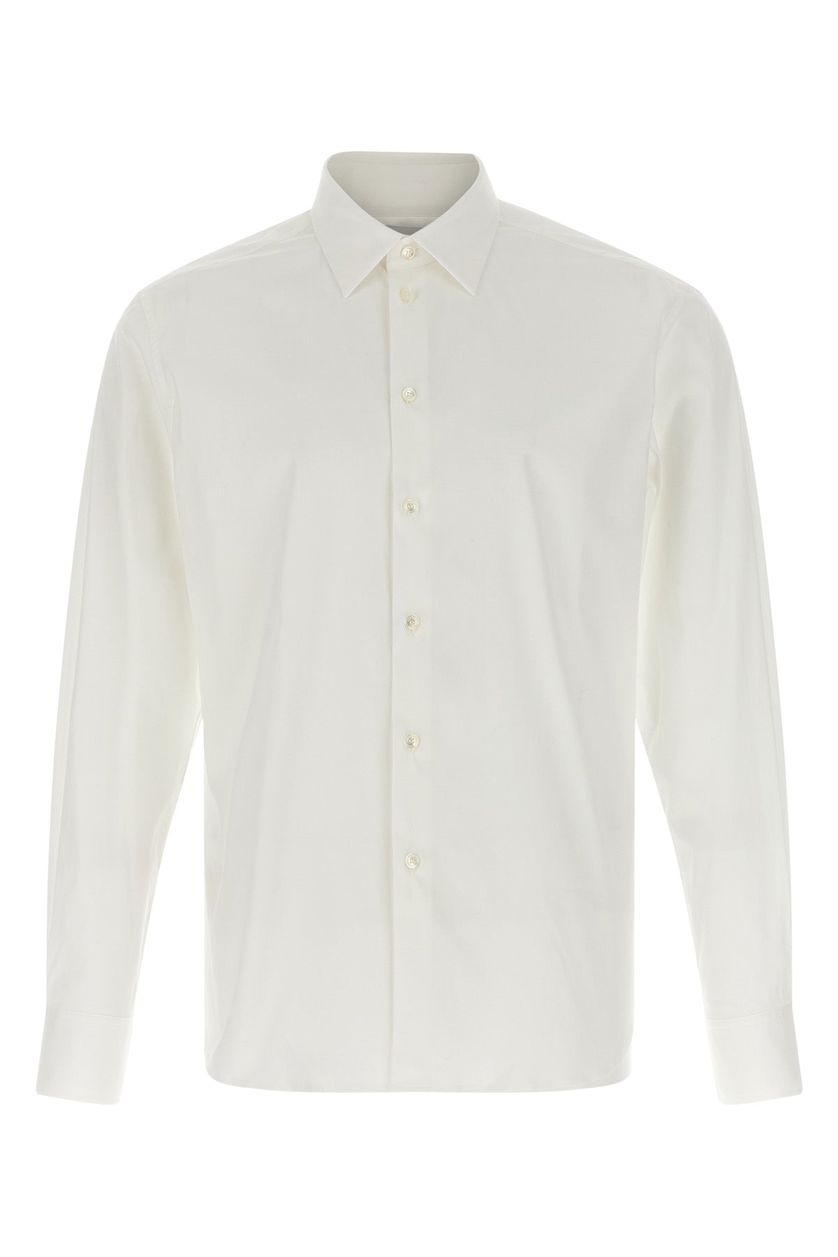 stretch cotton poplin shirt