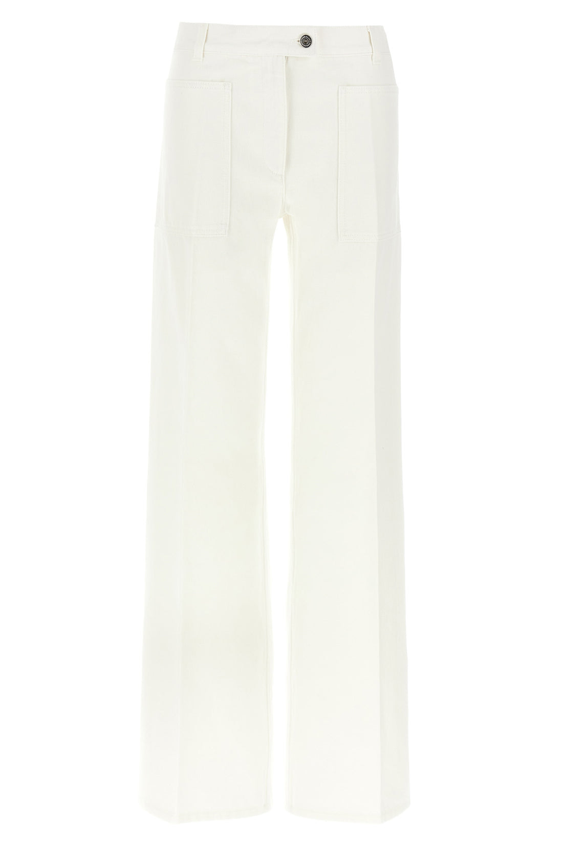 FERRAGAMO 42 garment-dyed cotton denim jeans