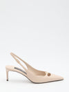 slingback pumps in silk nappa