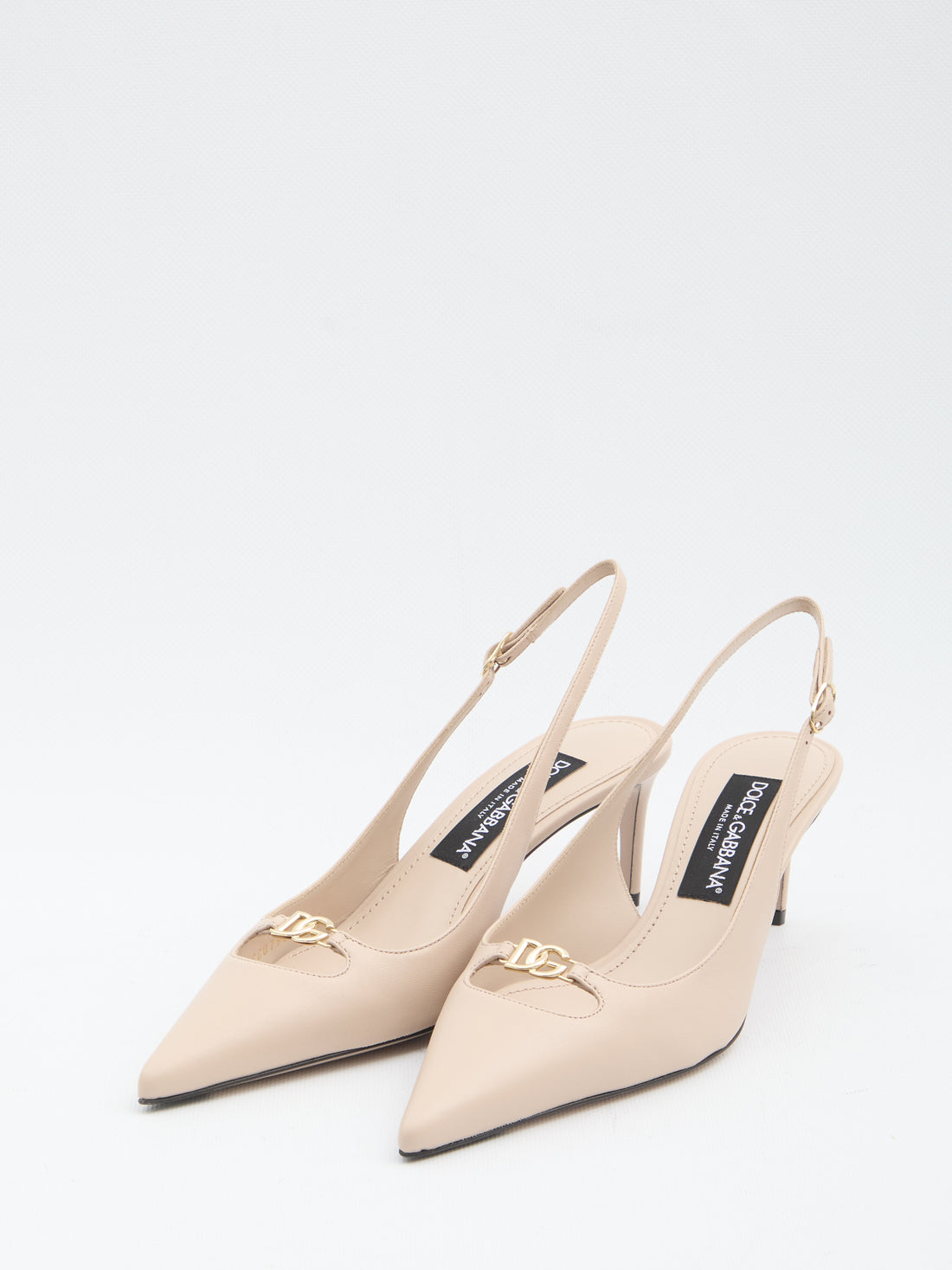 DOLCE&amp;GABBANA 36 slingback pumps in silk nappa