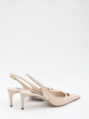 slingback pumps in silk nappa