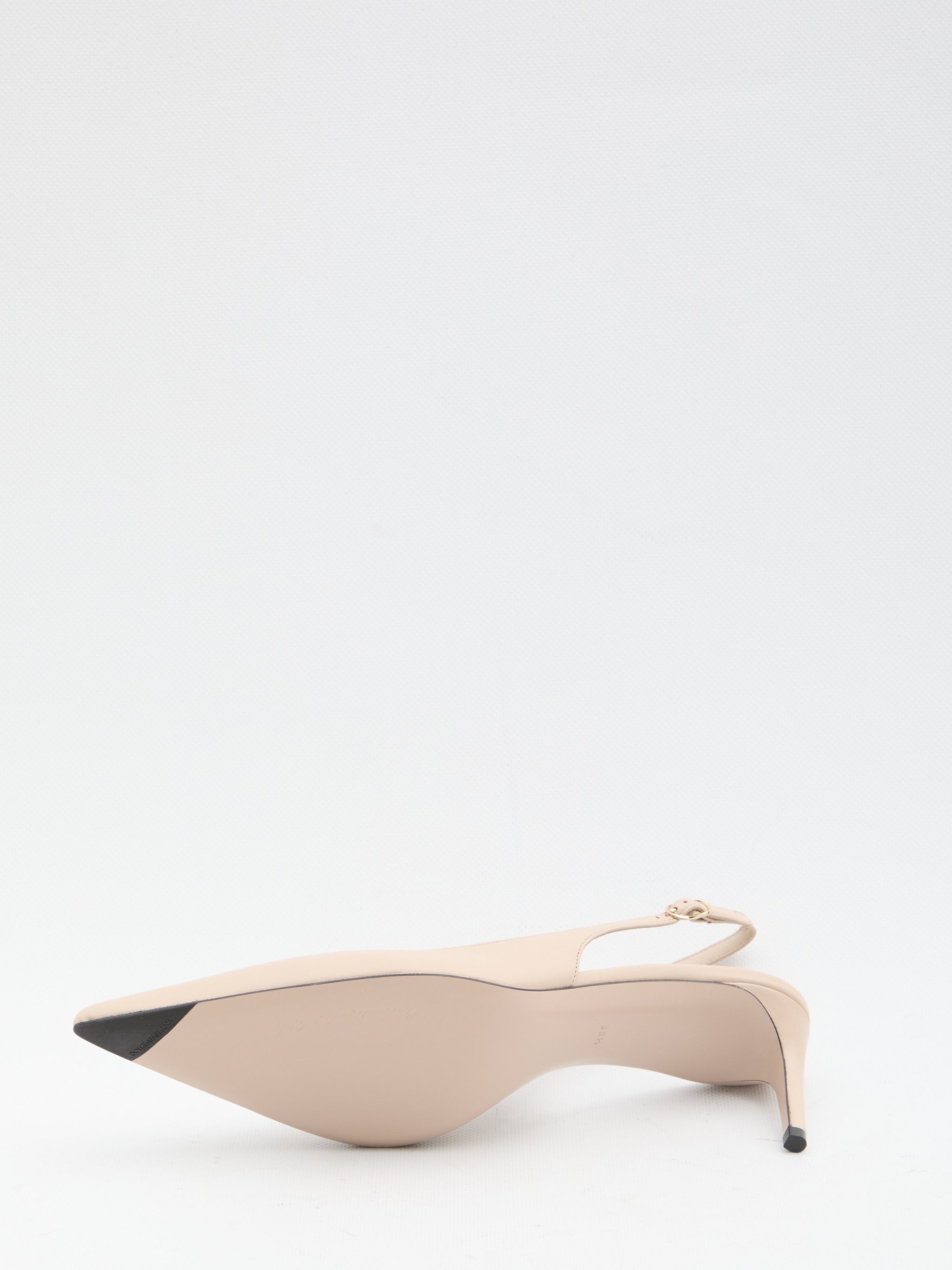 slingback pumps in silk nappa
