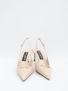 slingback pumps in silk nappa
