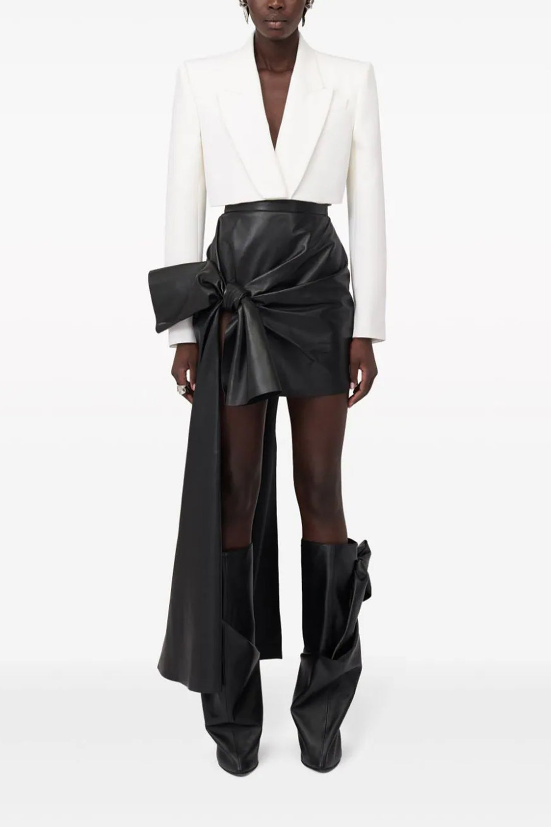 ALEXANDER MCQUEEN 38 leather skirt
