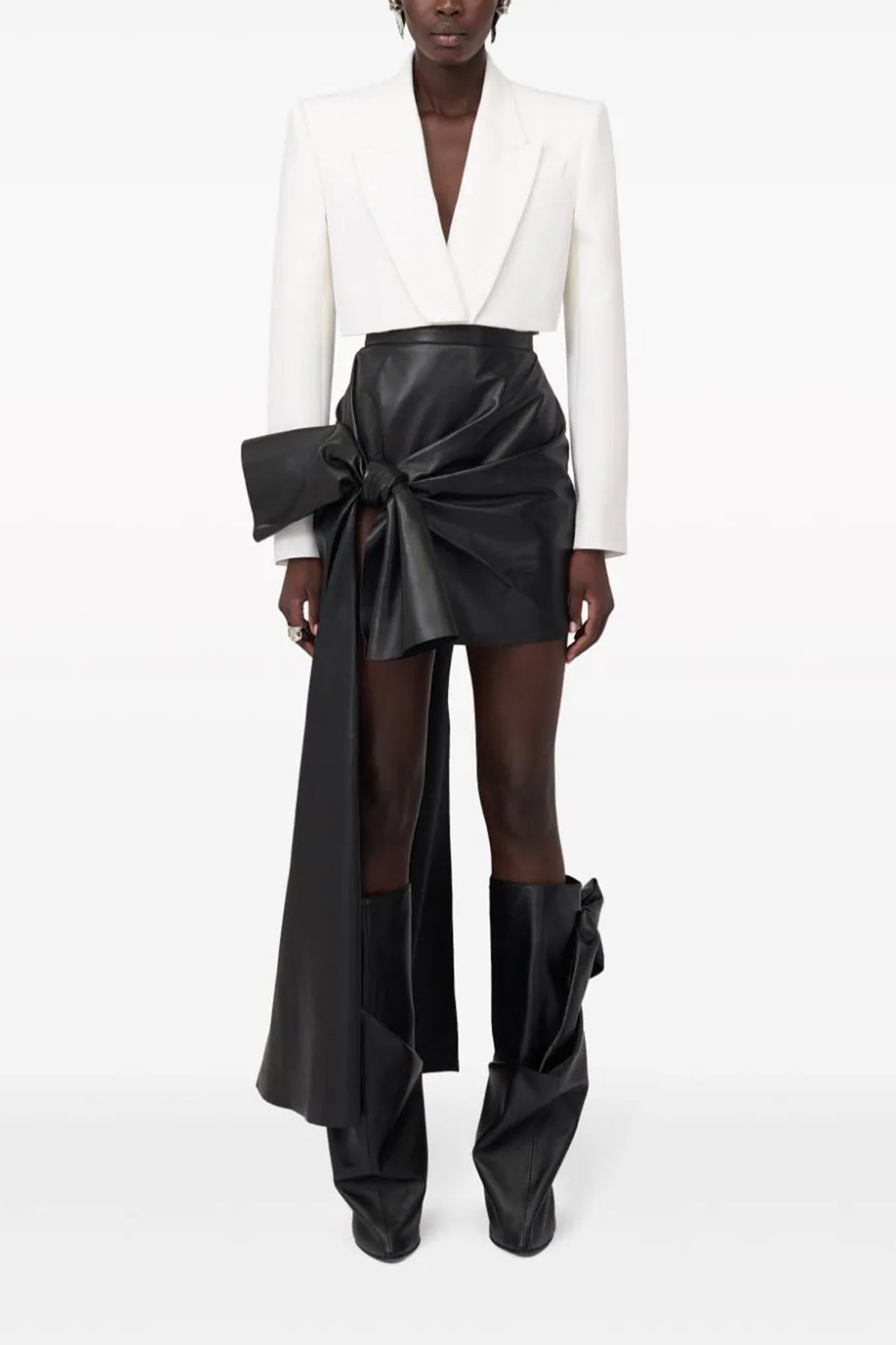 leather skirt