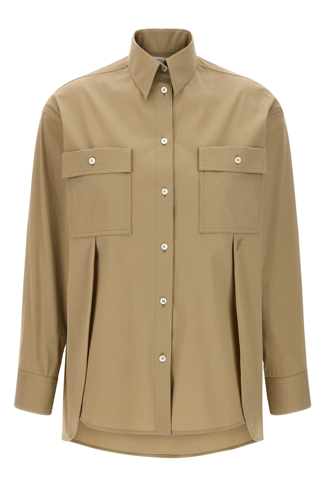 FERRAGAMO 38 stretch cotton poplin shirt