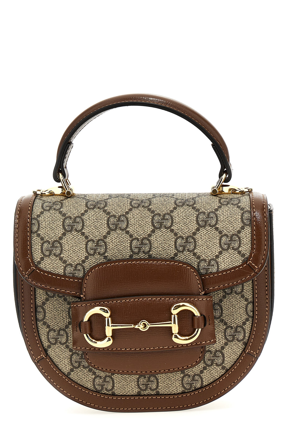 GUCCI OS gucci horsebit 1955 handbag in gg supreme fabric and leather