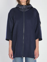 MONCLER OS hooded wool cape 