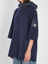 MONCLER OS hooded wool cape 