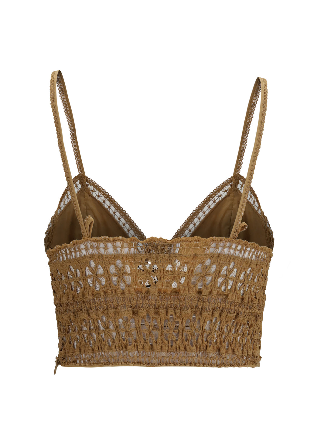 CHARO RUIZ S melie top in cotton voile and embroidered lace