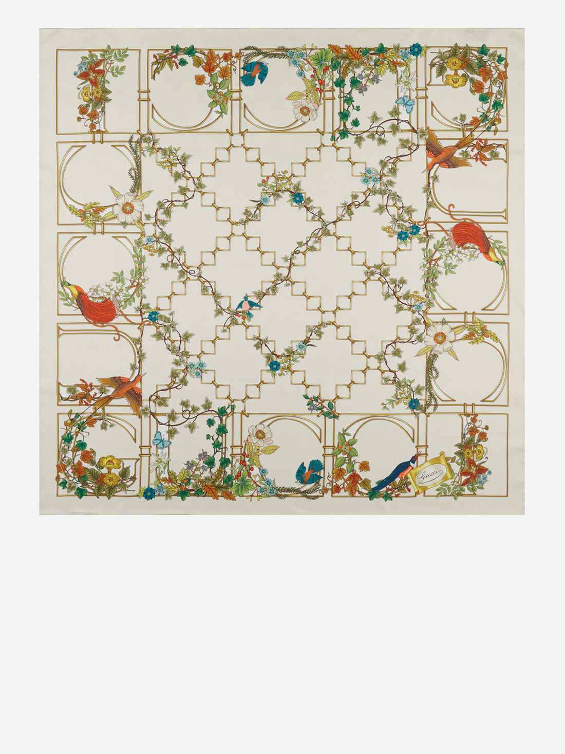 GUCCI OS printed silk twill carré