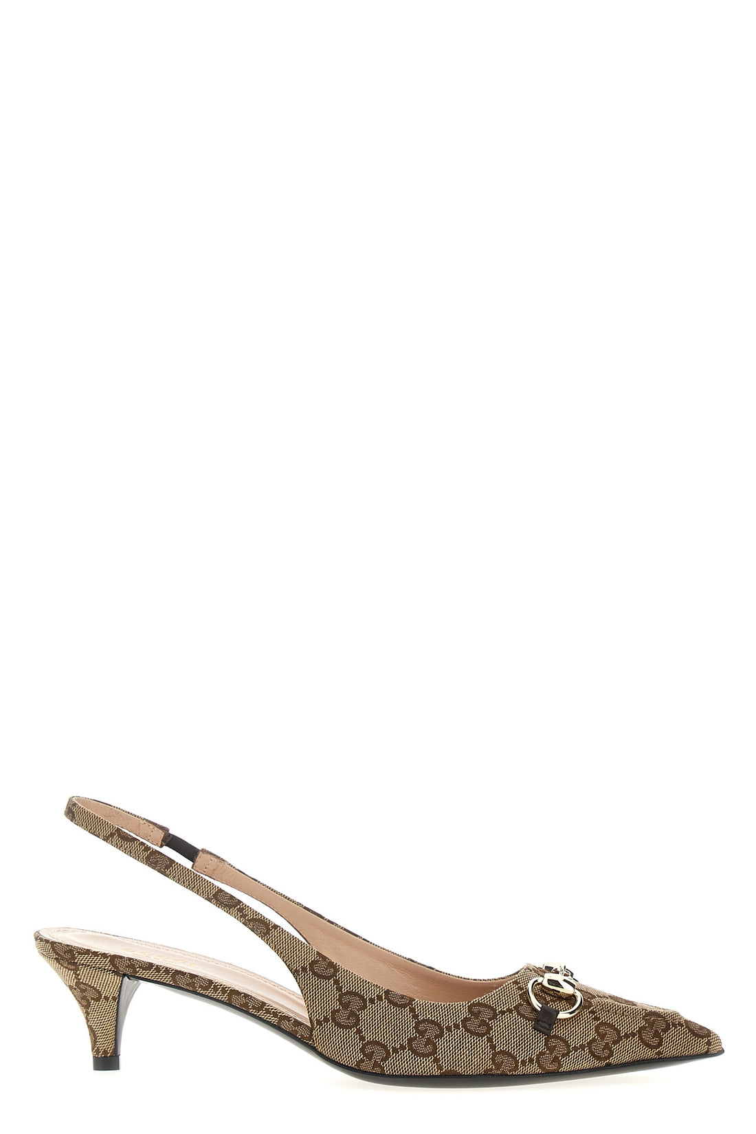 GUCCI 36.5 original gg fabric slingbacks