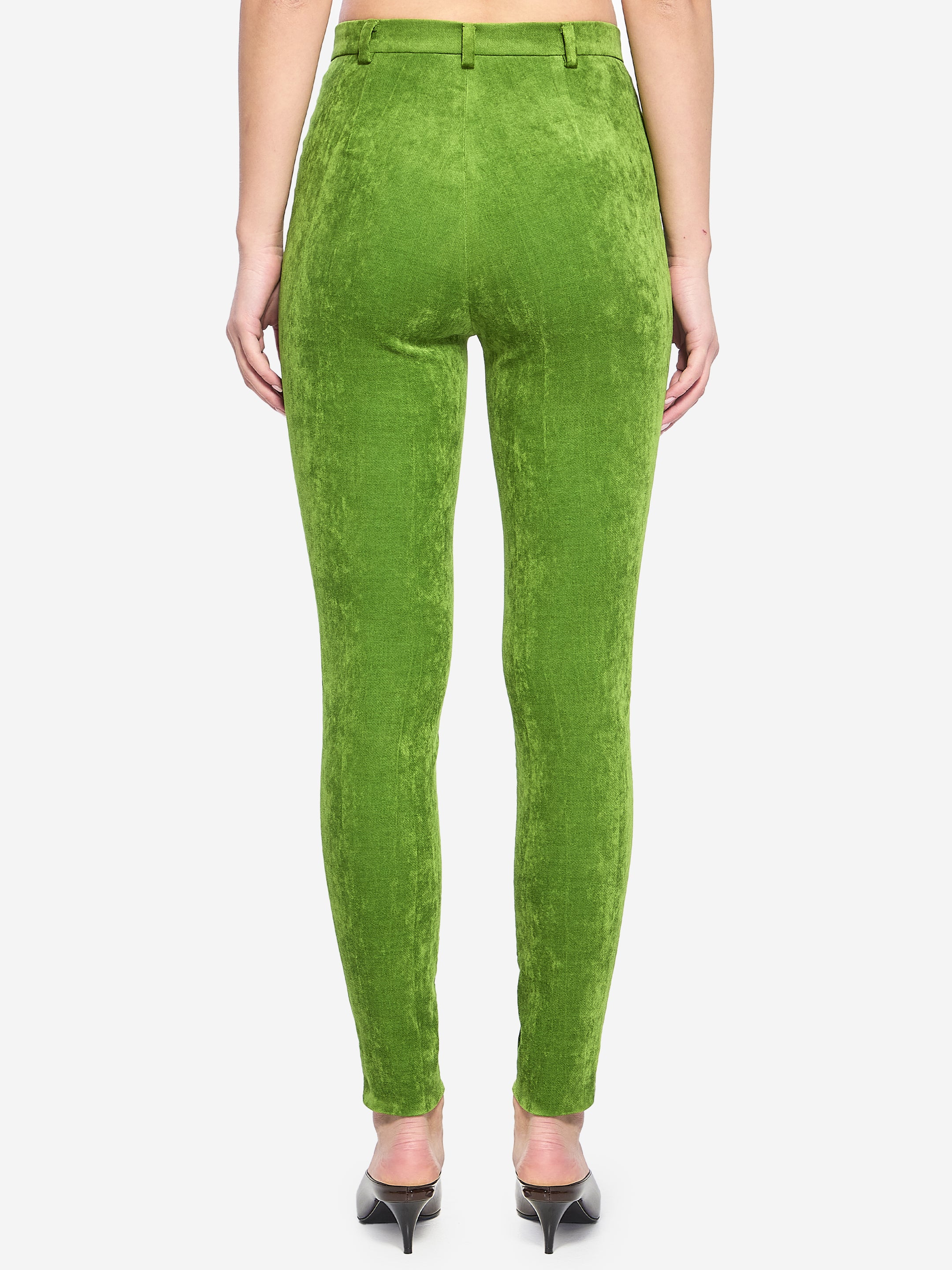 GUCCI 40 stretch velvet leggings