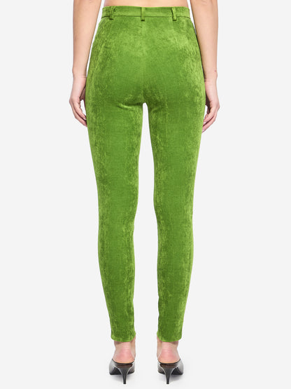 GUCCI 40 stretch velvet leggings