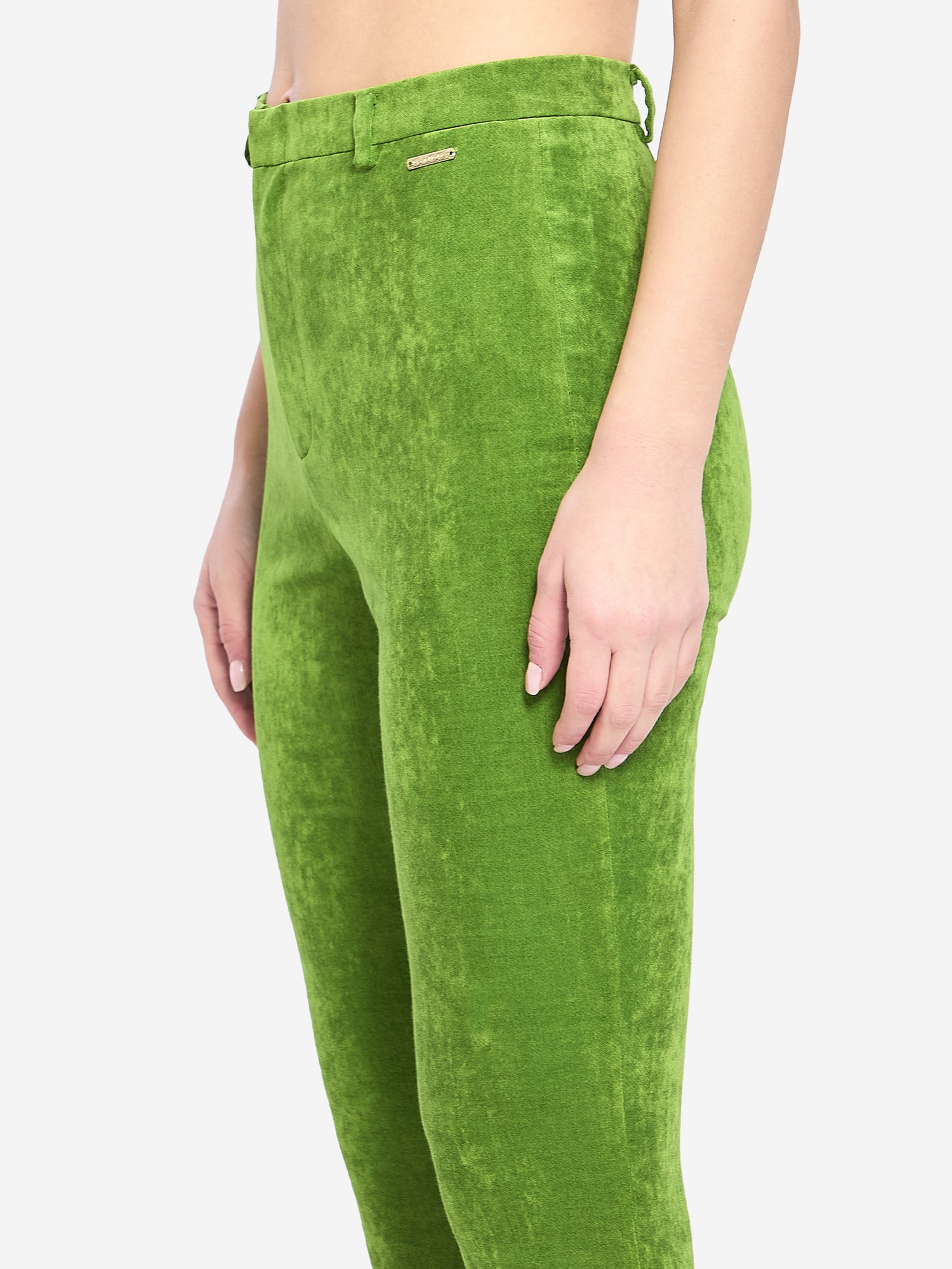 GUCCI 40 stretch velvet leggings