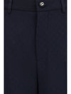 diamond-jacquard pants