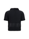 open-knit t-shirt