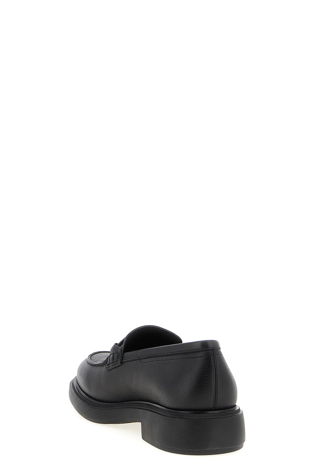 arden hammered leather loafers