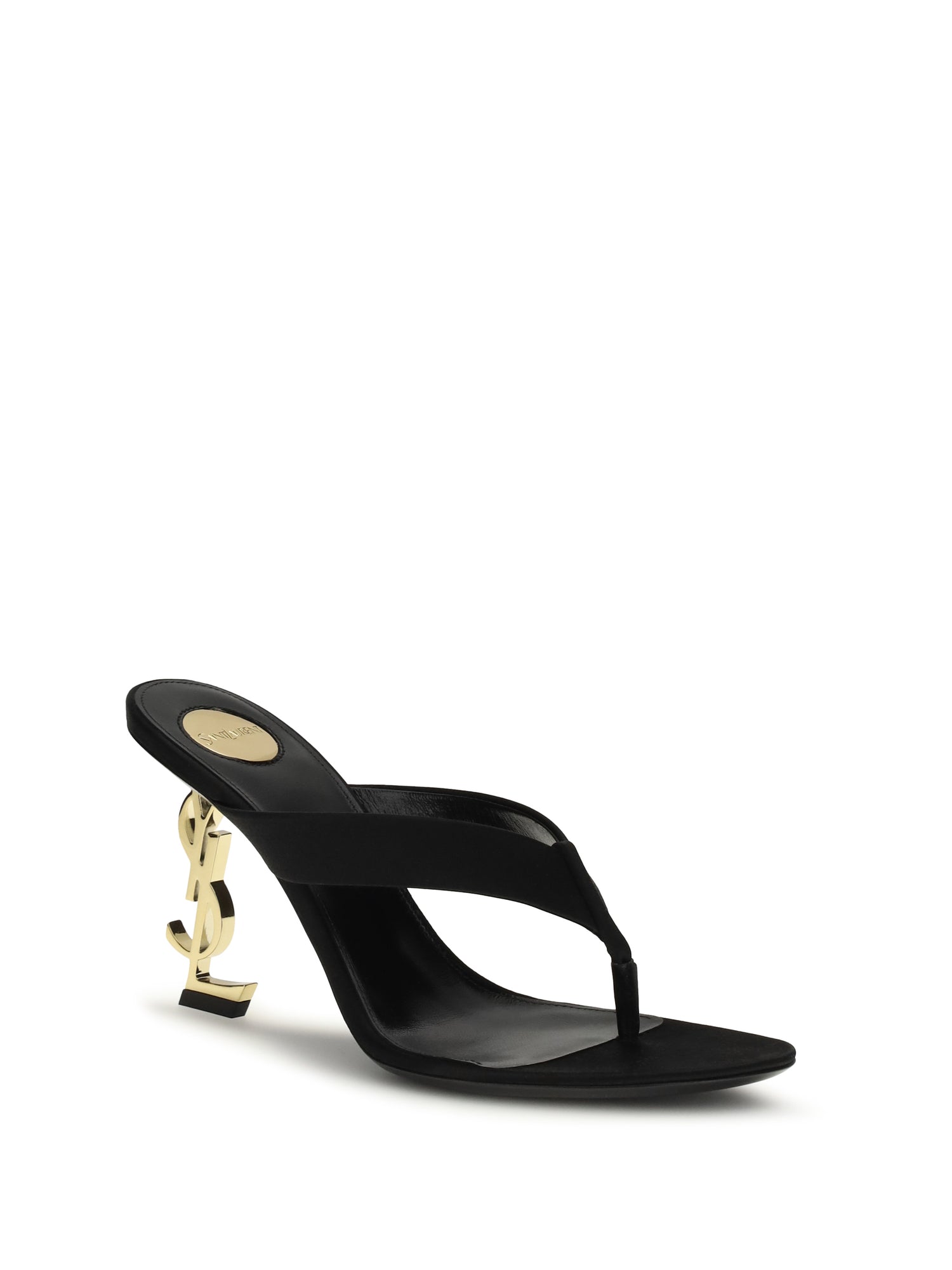 SAINT LAURENT 36.5 opyum crepe satin sandals