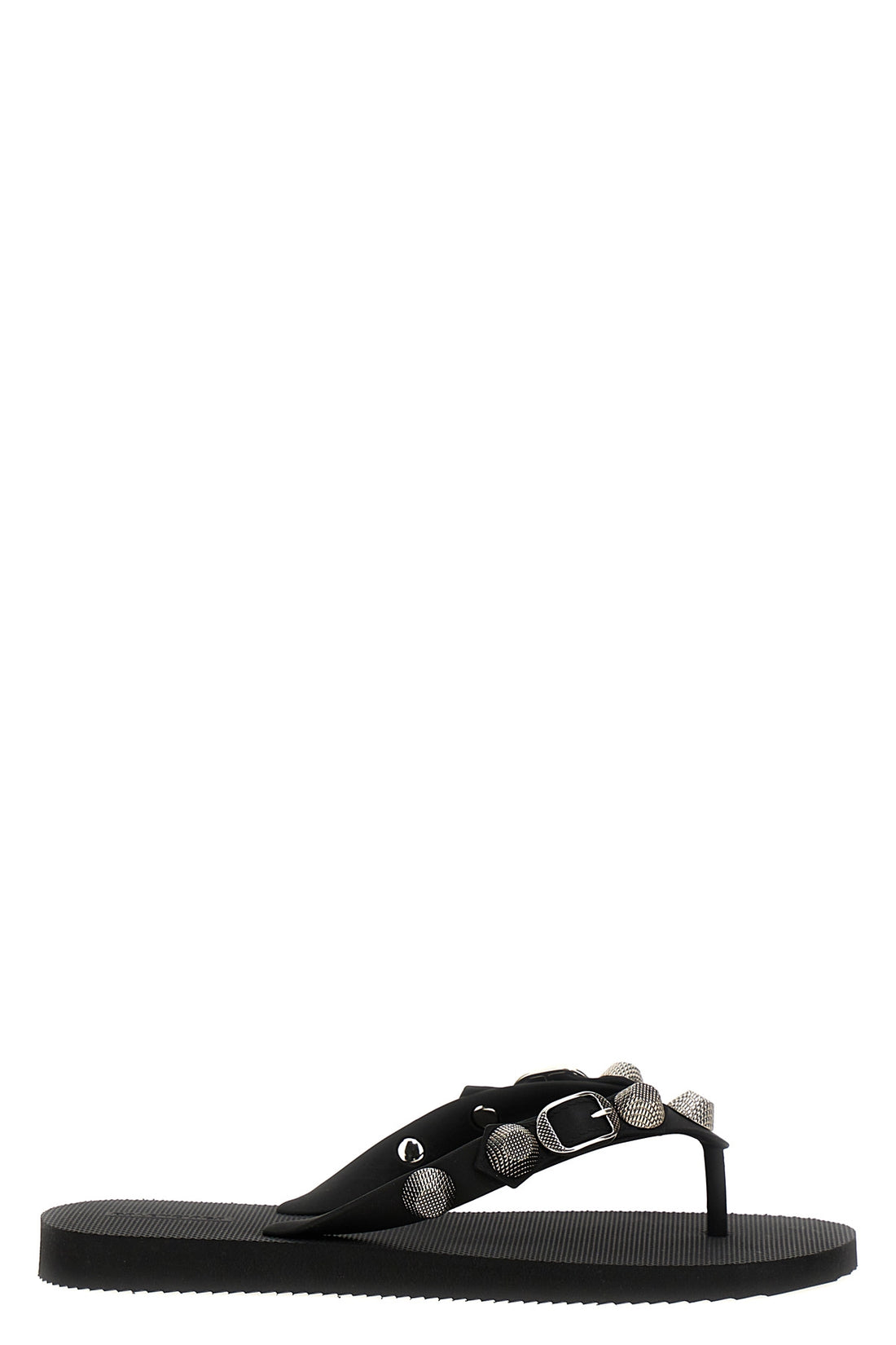 BALENCIAGA 37 holiday capsule cagole capsule thong sandals in rubber