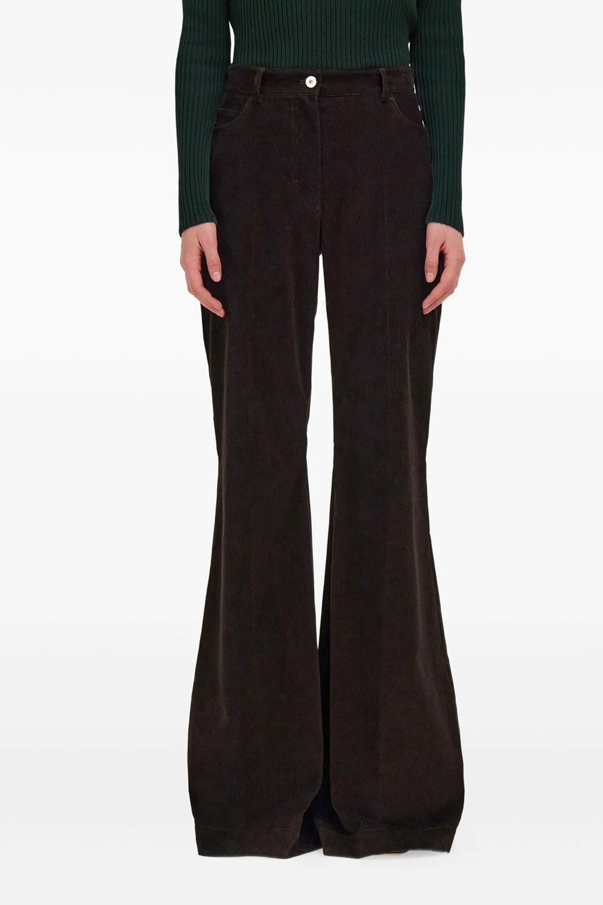 striped velvet trousers