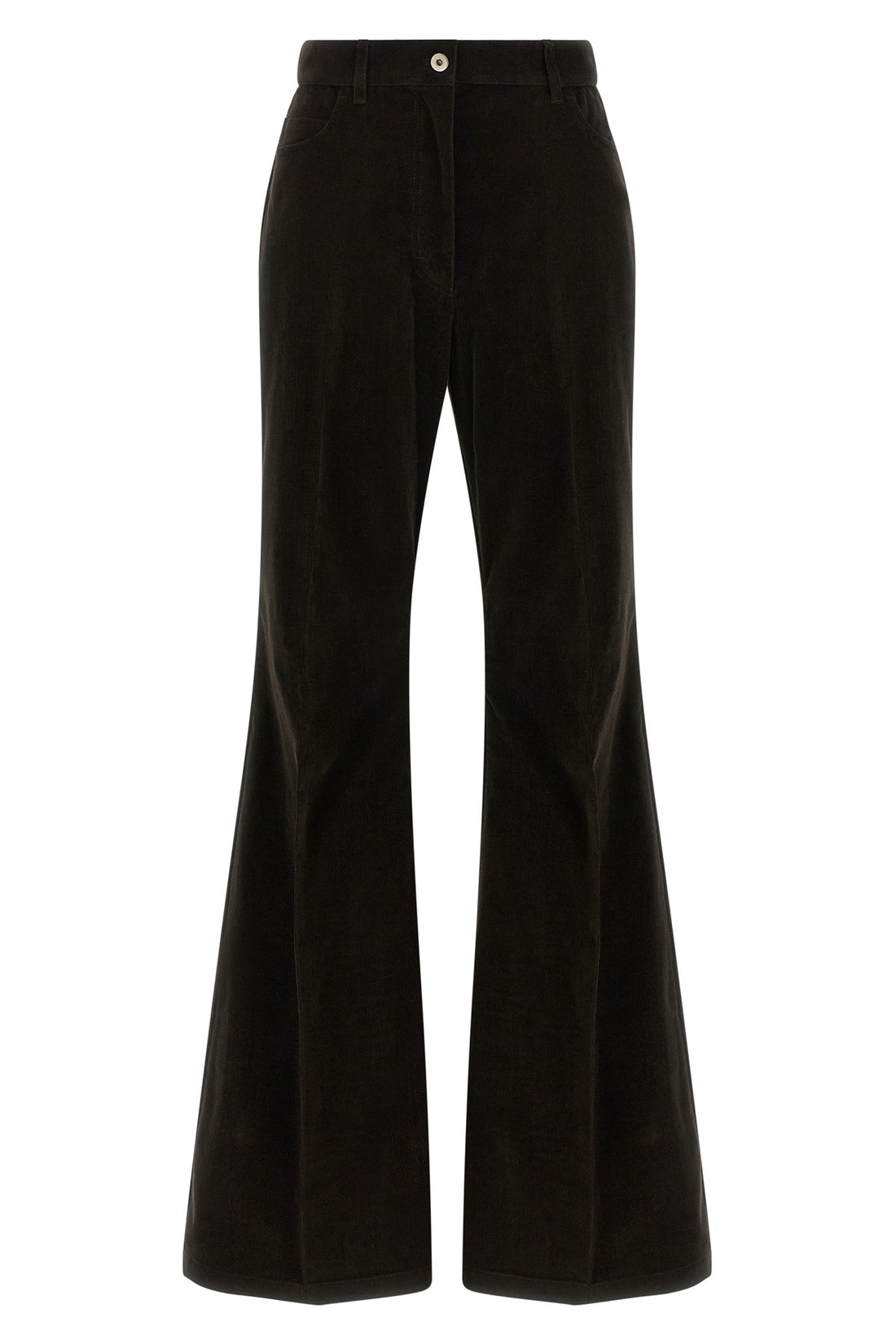 FERRAGAMO 42 striped velvet trousers