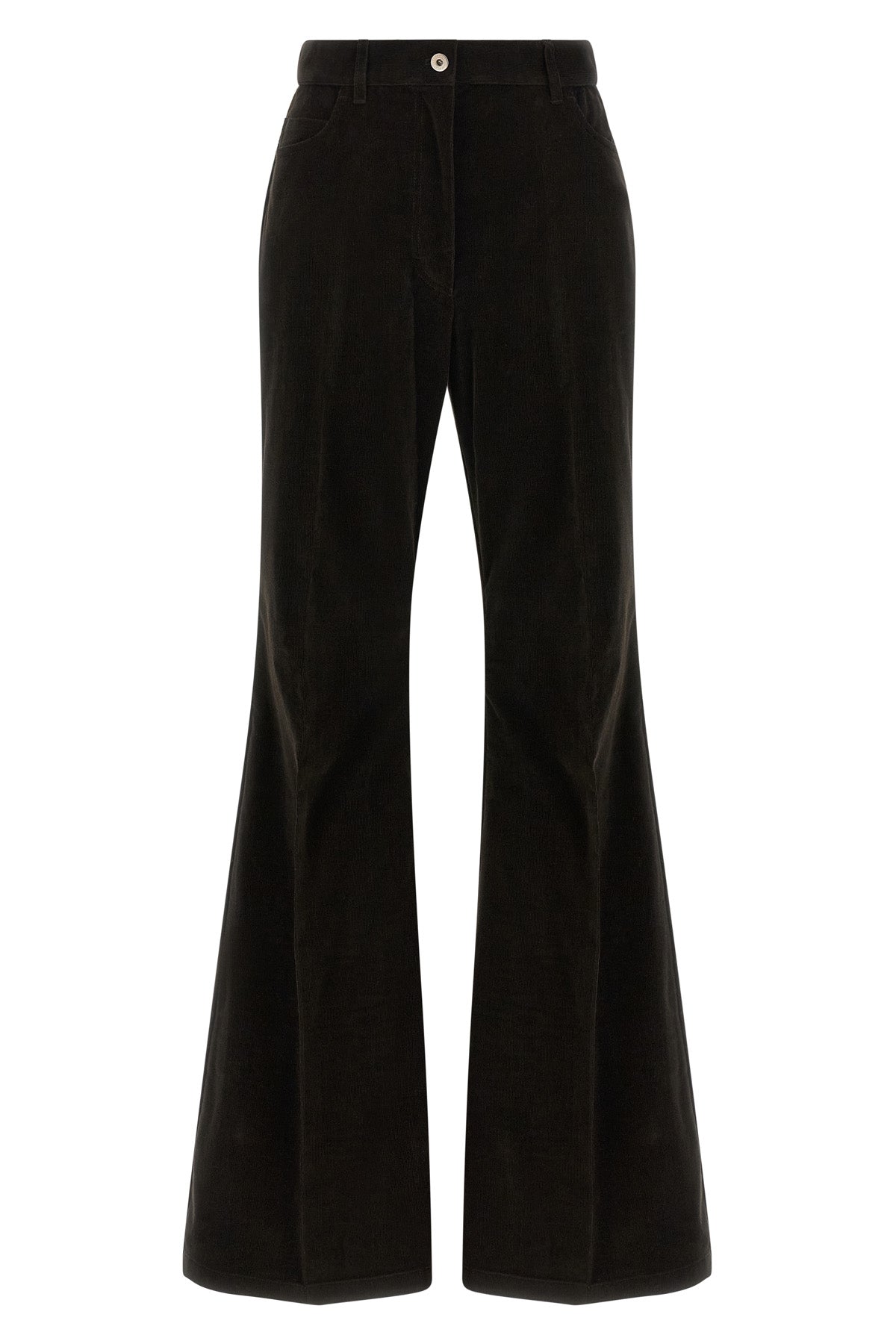 striped velvet trousers