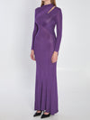 long dress with cut-out