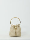 champagne mesh bon bon bag