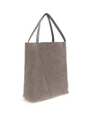 spin suede tote bag