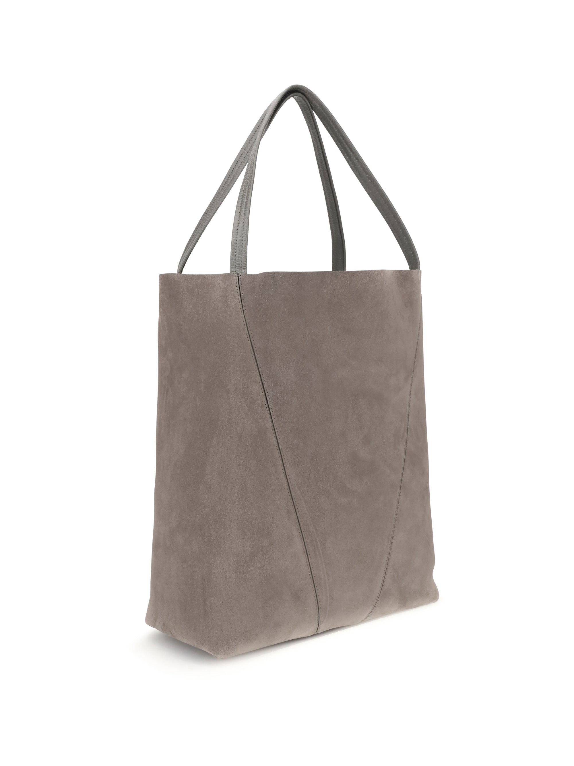 spin suede tote bag