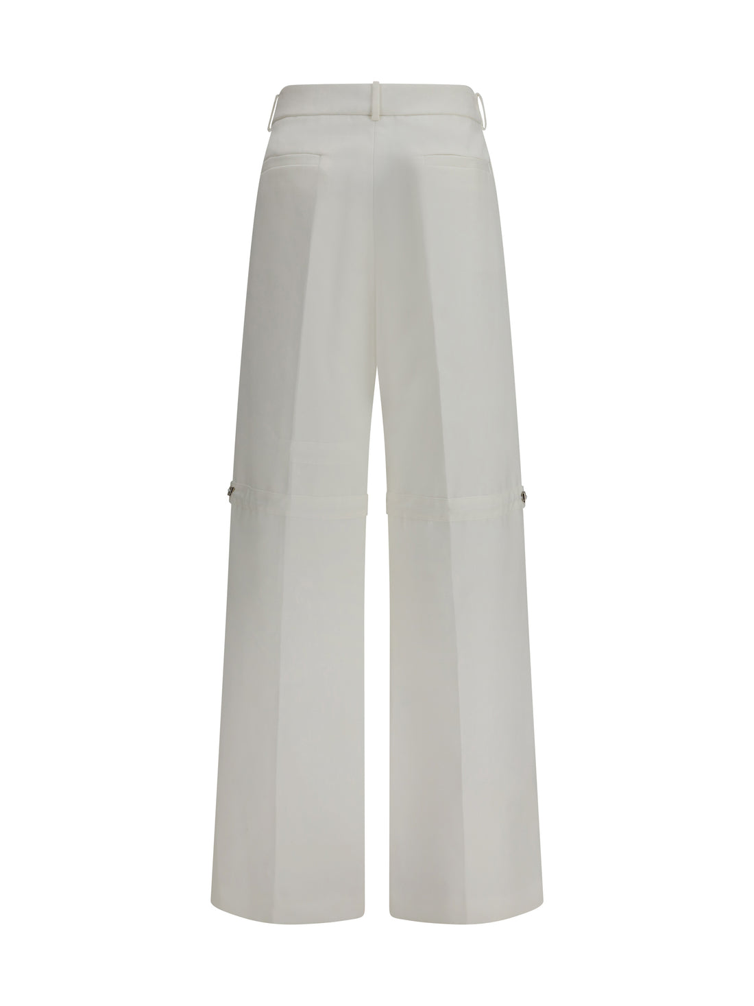 FENDI 40 pants in cotton with embroidered logo