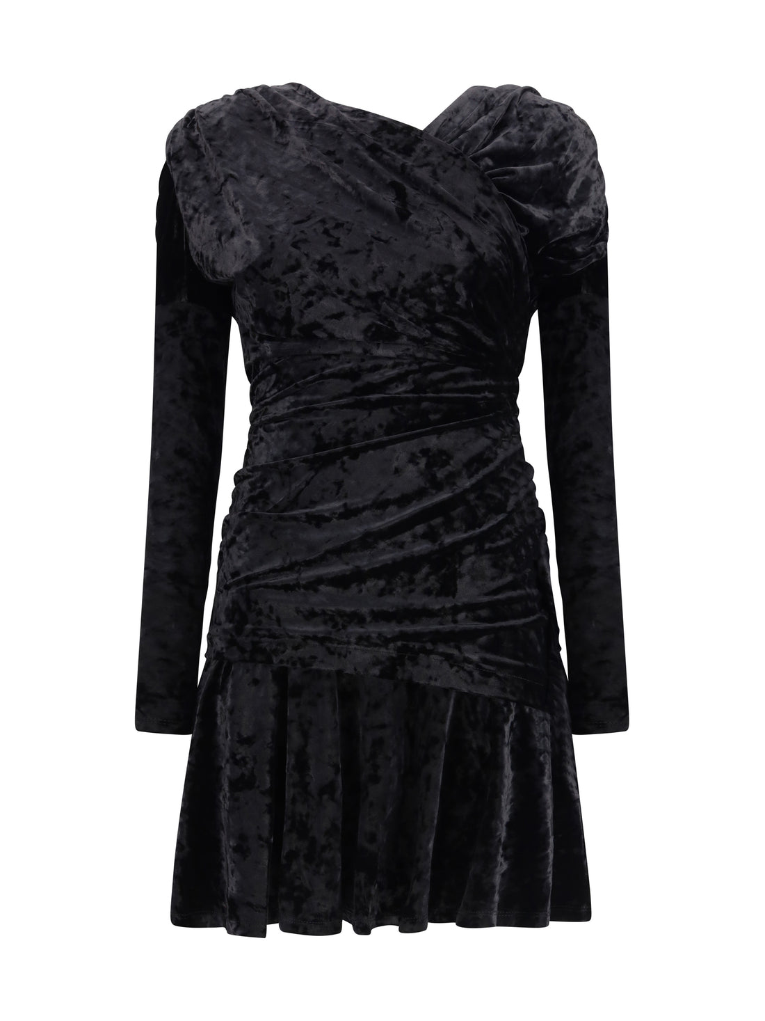 GANNI 36 ruched mini dress