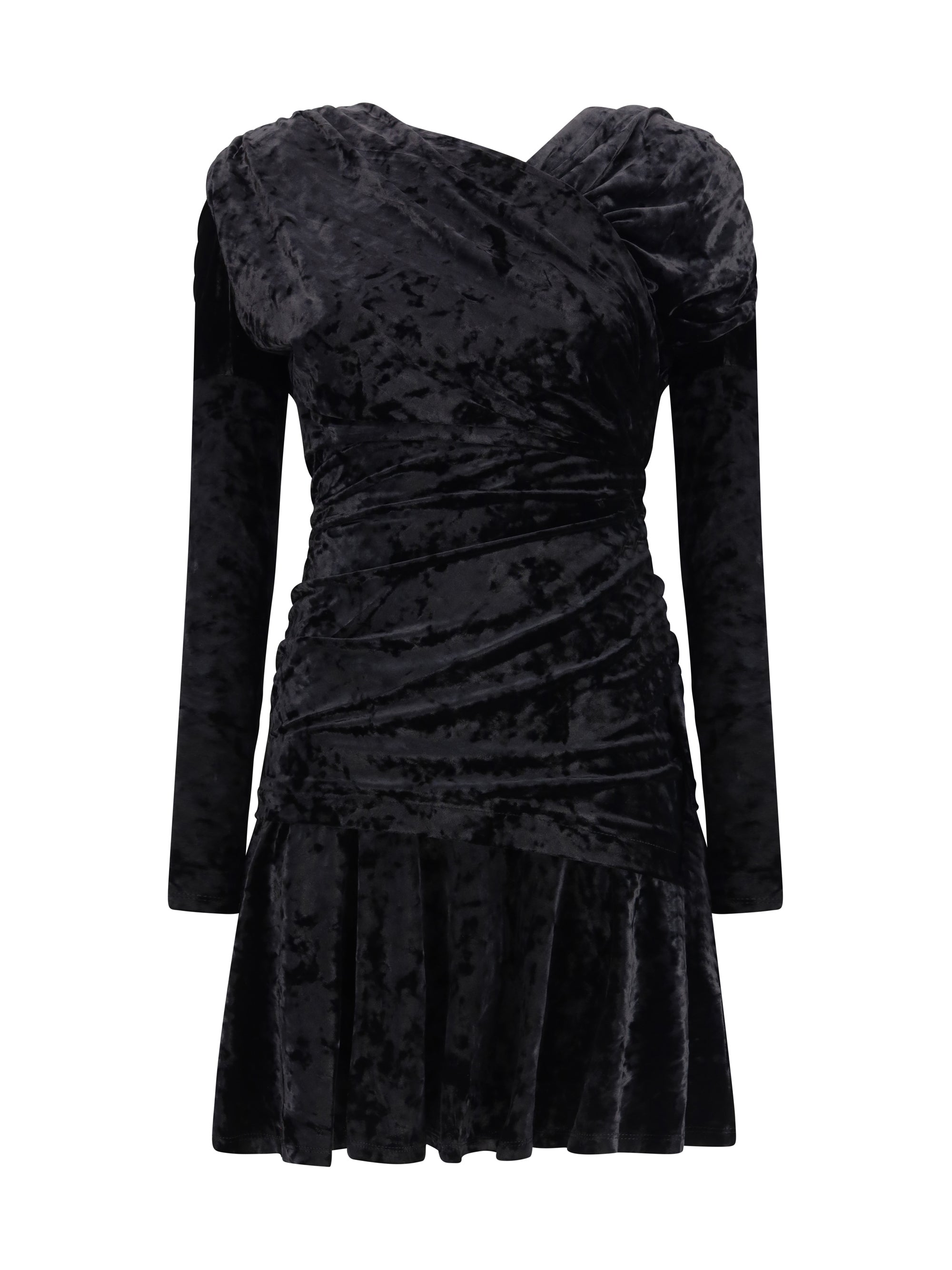 GANNI 36 ruched mini dress