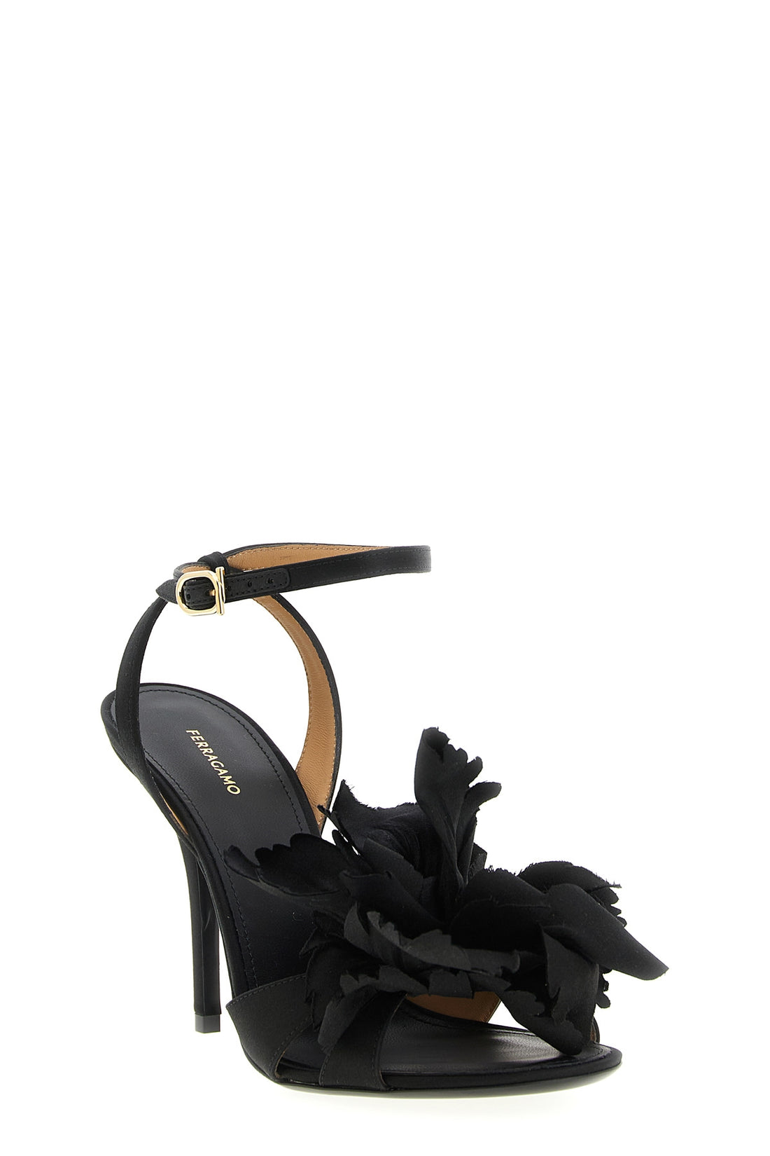 FERRAGAMO 6.5 ghilly satin sandals