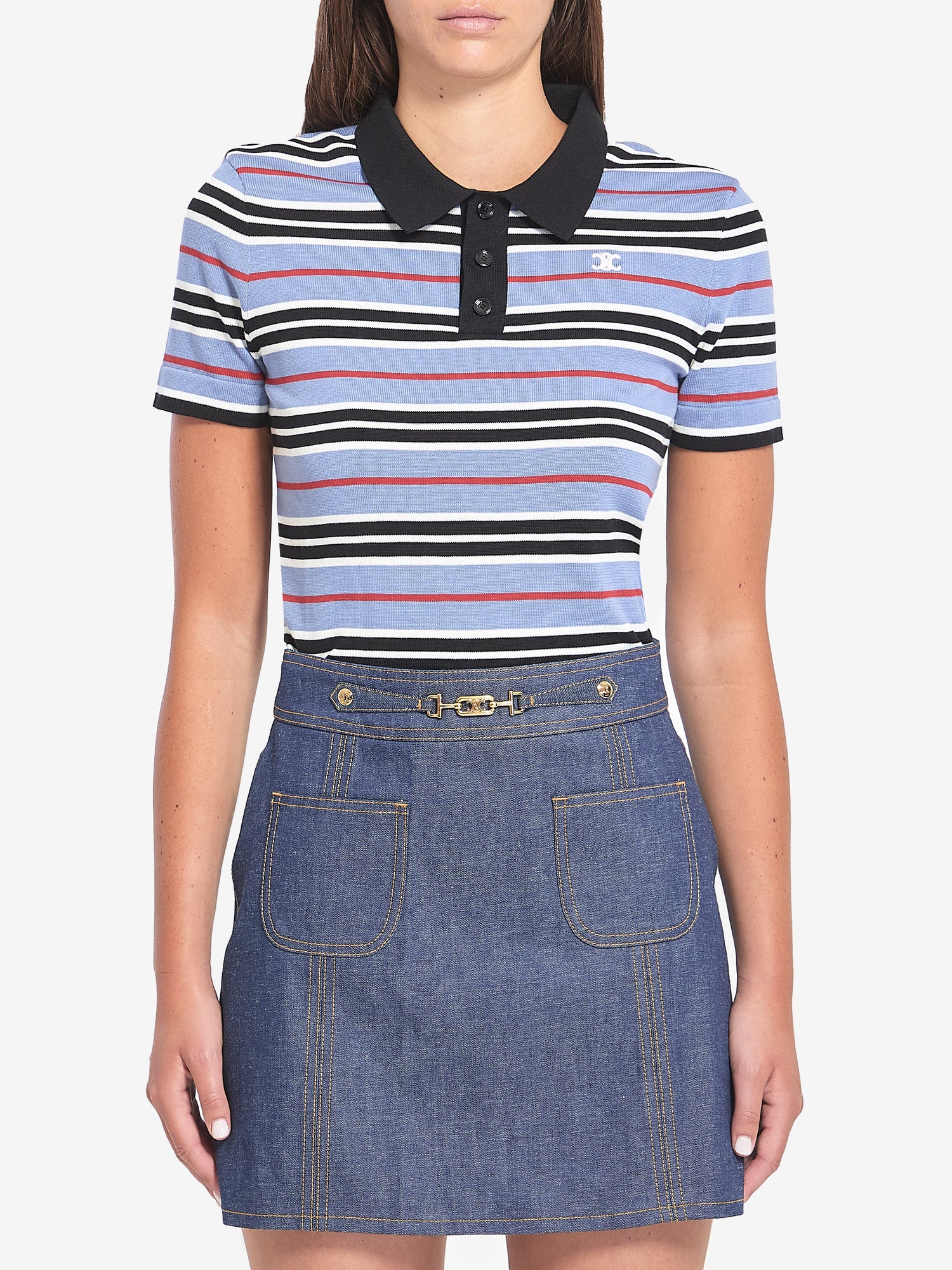 CELINE S polo cropped triomphe