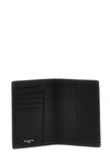 semi-matte textured calf leather passport holder
