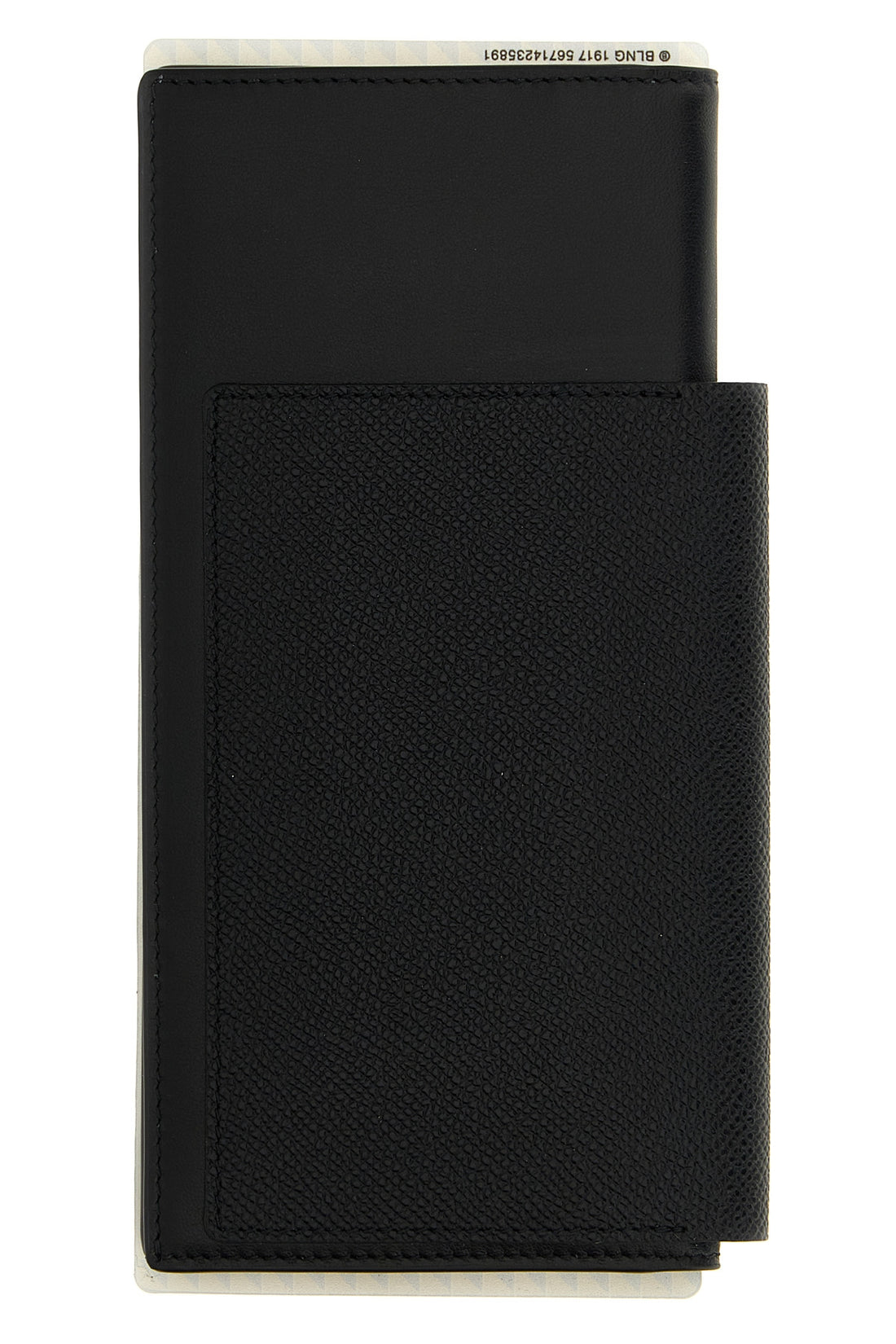 BALENCIAGA OS passport lungo 1 biglietto wallet in soft semi-matte textured calf leather