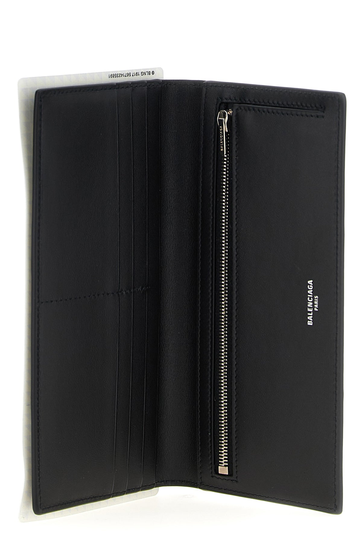 passport lungo 1 biglietto wallet in soft semi-matte textured calf leather