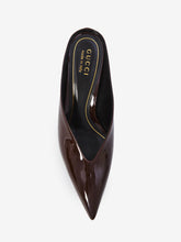 GUCCI 36 sabot 97 in glossy patent leather