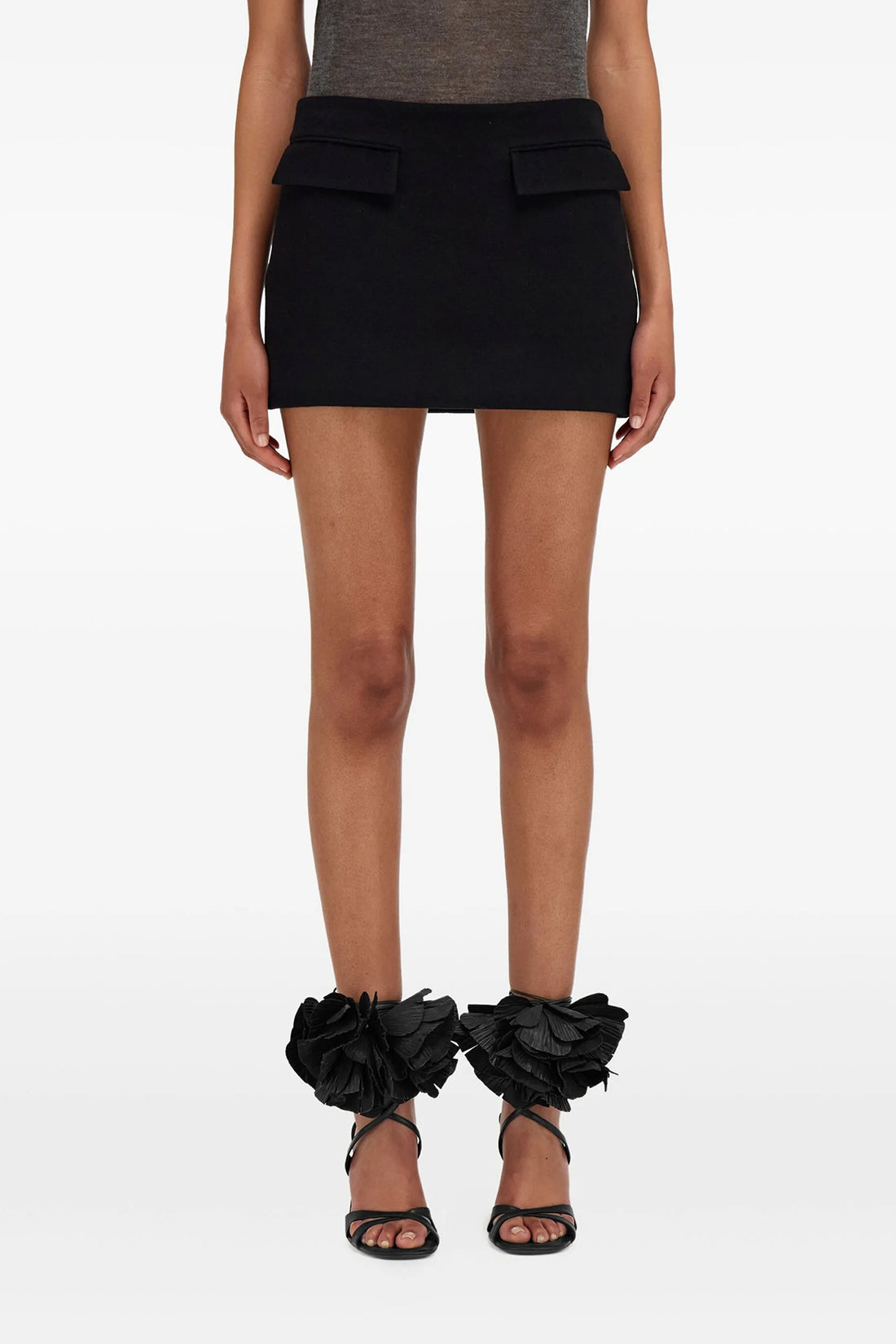 FERRAGAMO 38 wool and cashmere mini skirt