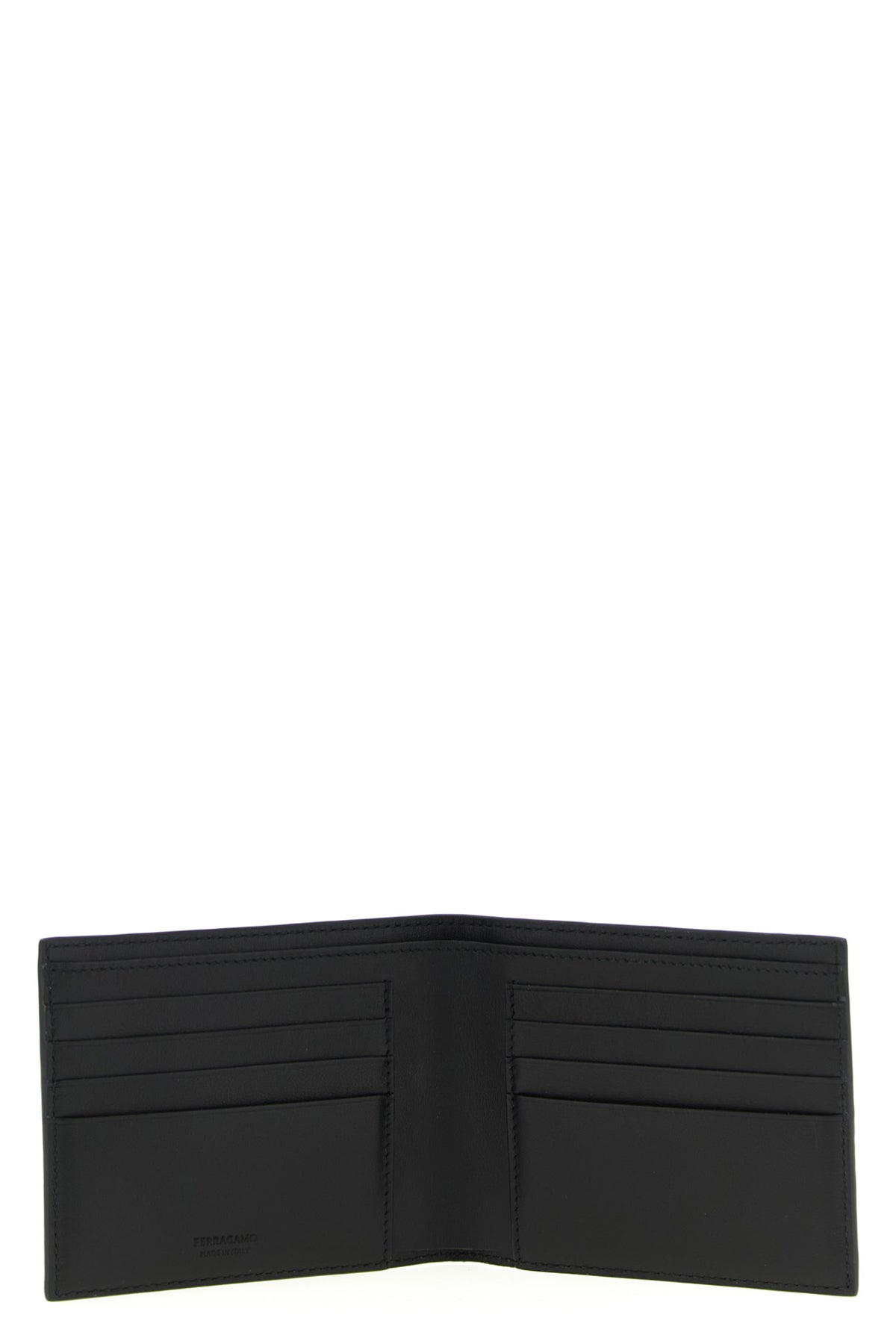 gancini wallet in calf leather