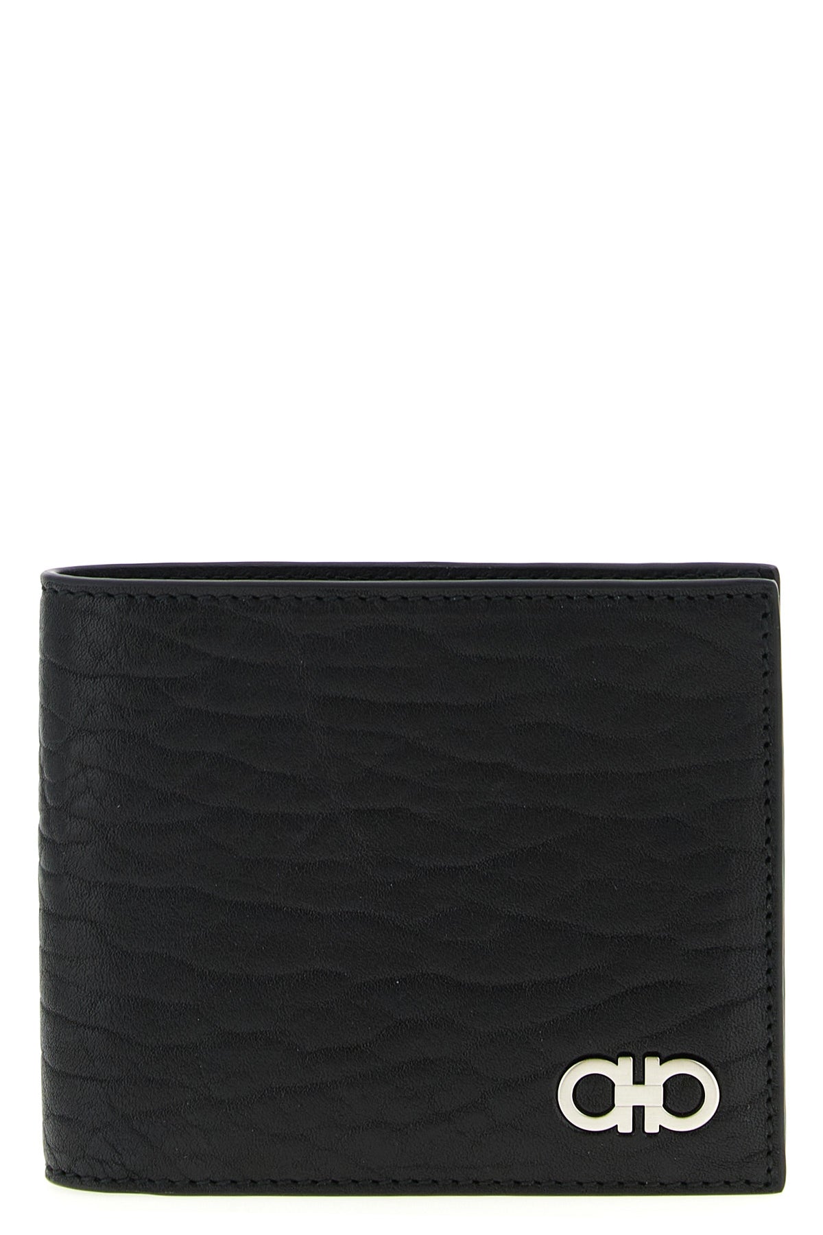gancini wallet in calf leather