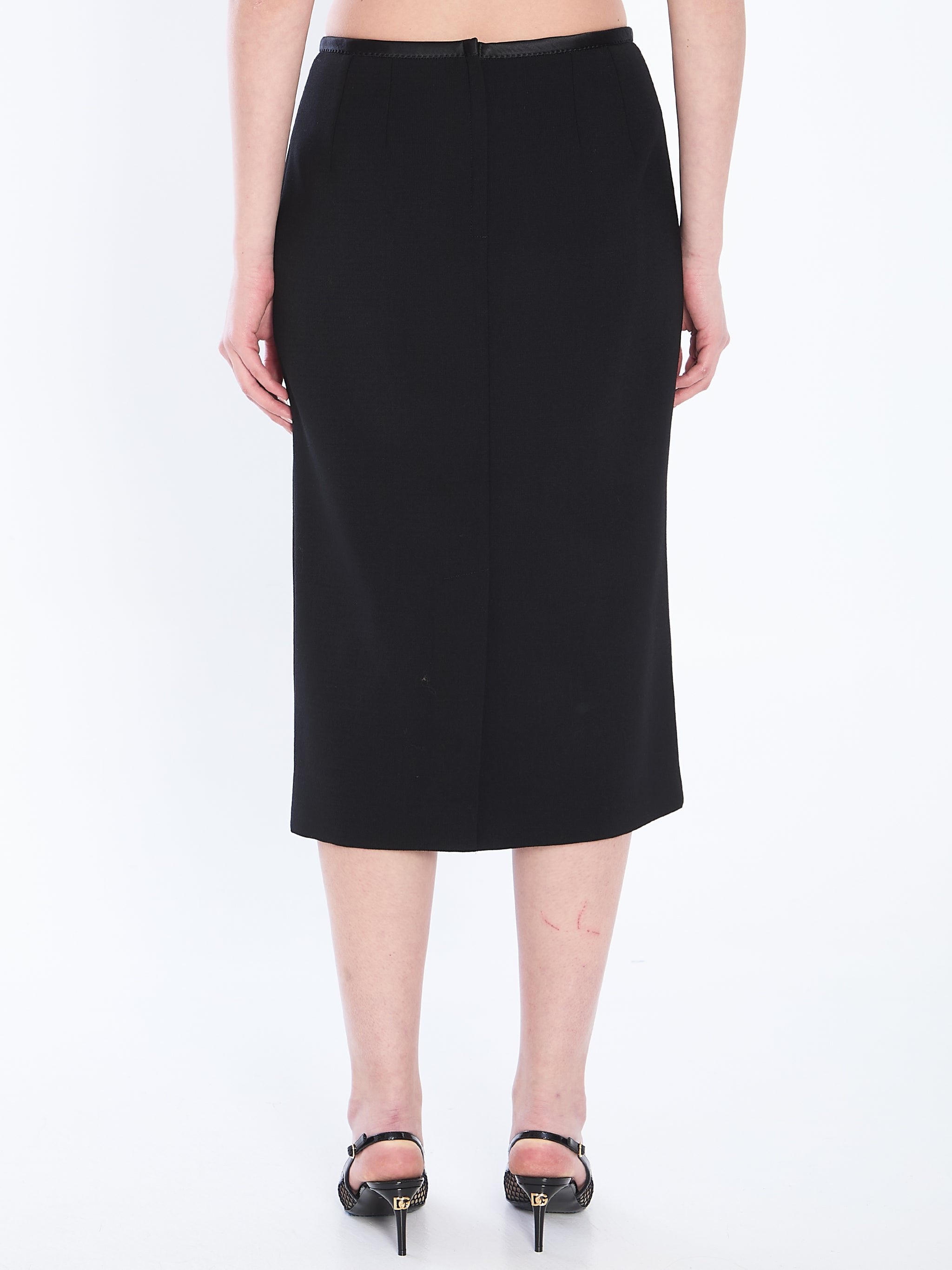 pencil longuette skirt