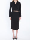 pencil longuette skirt
