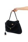 rodeo handbag in suede and smooth calf leather