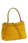 small rodeo handbag in suede and smooth calf leather